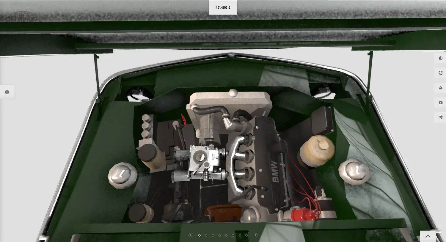 BMW 1602 (E10) — engine bay and performance options