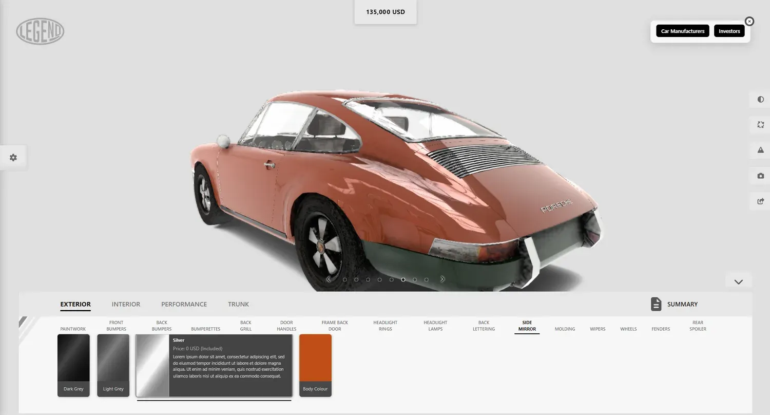 Porsche 911 — exterior configuration and wheels